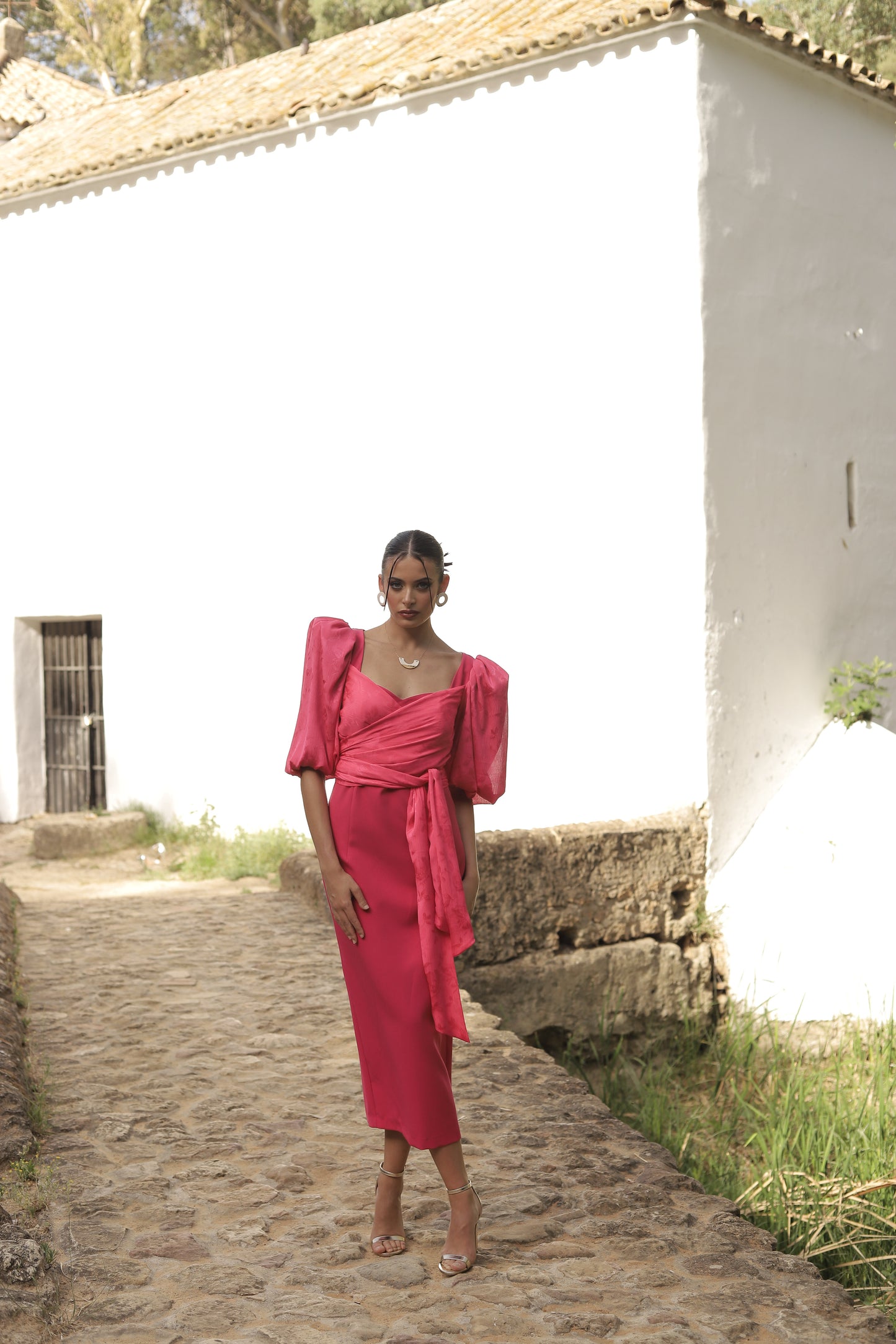VESTIDO NICOLETA FRESA