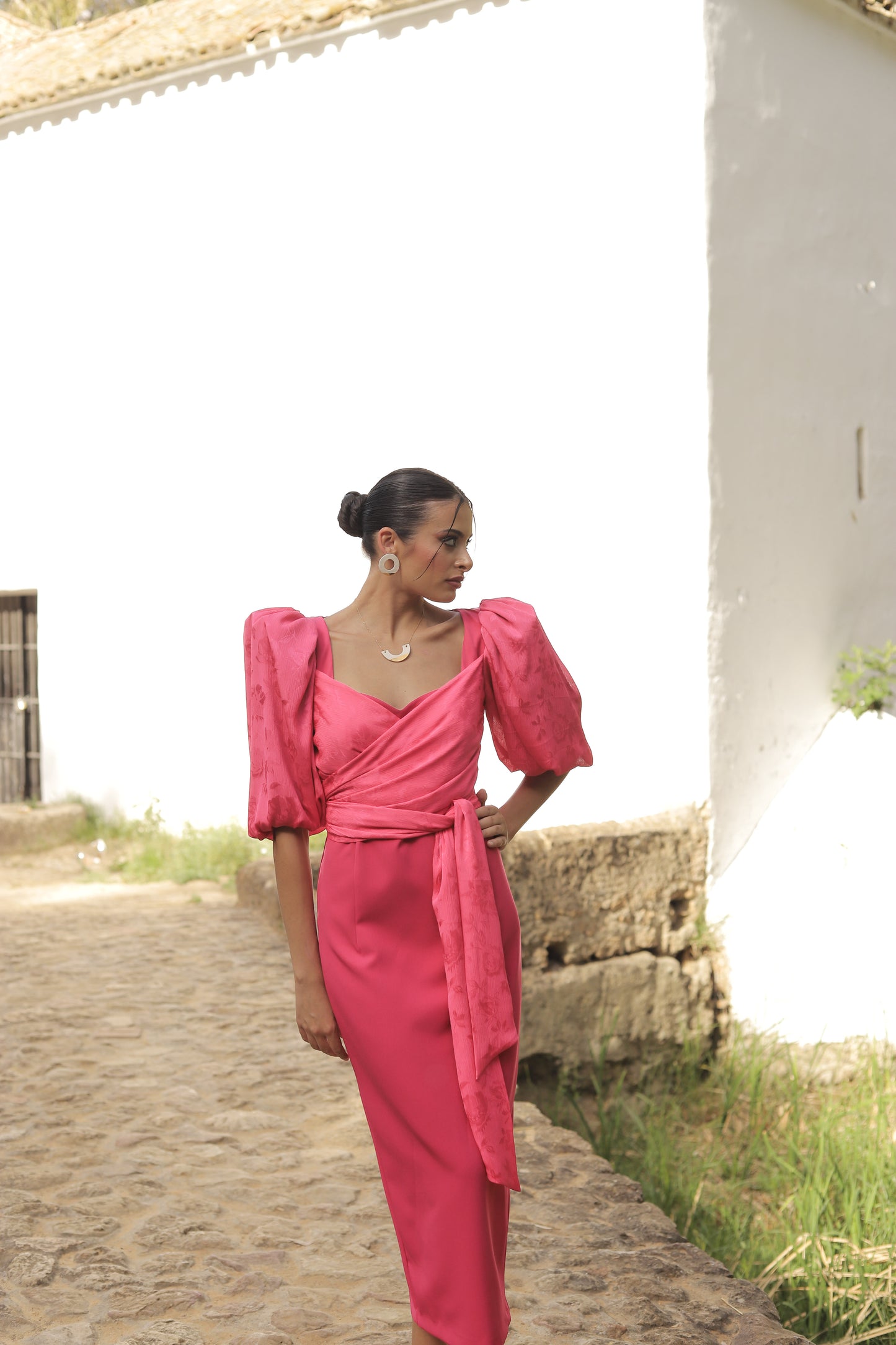 VESTIDO NICOLETA FRESA