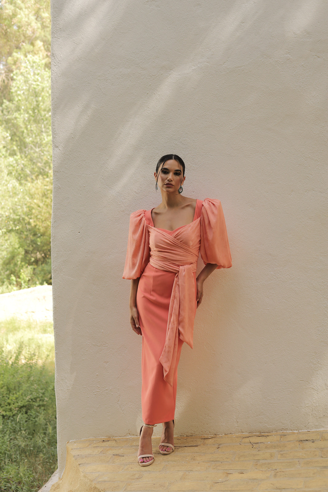 VESTIDO NICOLETA CORAL