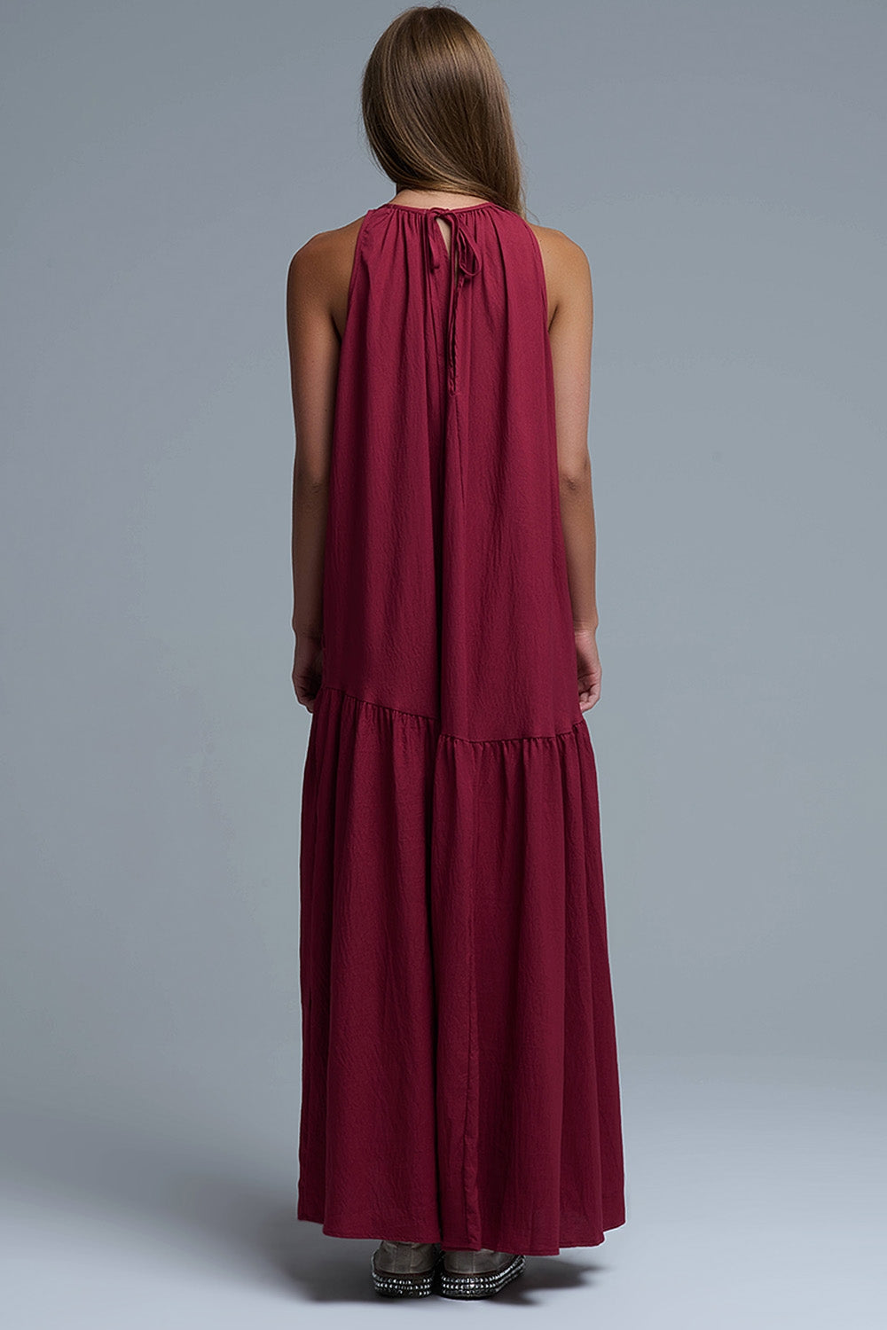 MAXI VESTIDO BURDEOS