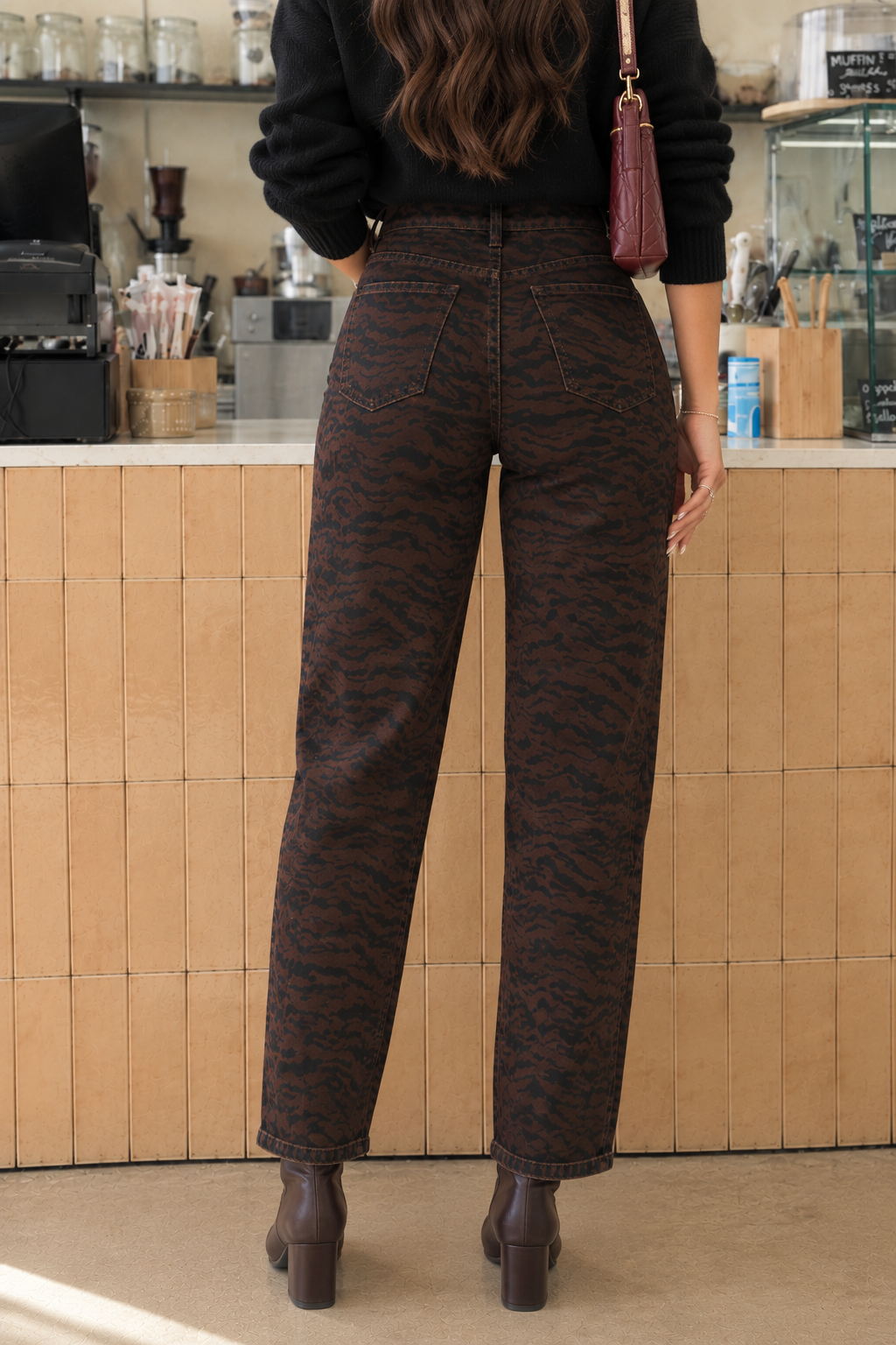 JEANS MOM FIT ANIMAL