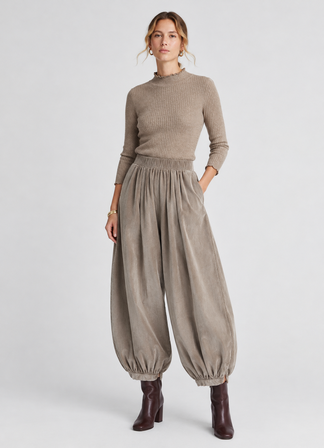 PANTALÓN BOMBA MICRO-PANA