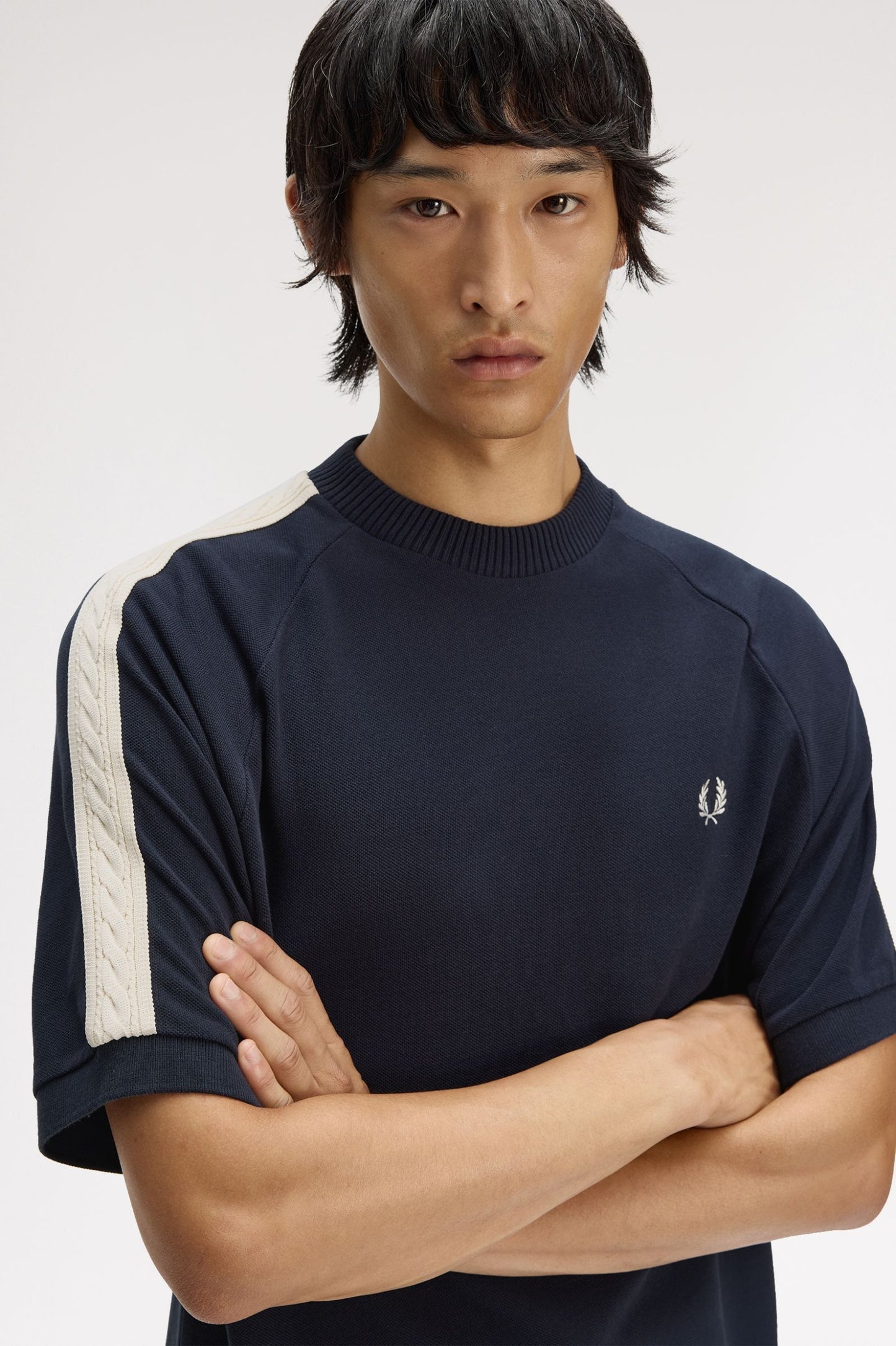 CAMISETA FRED PERRY PIQUÉ TRENZAS