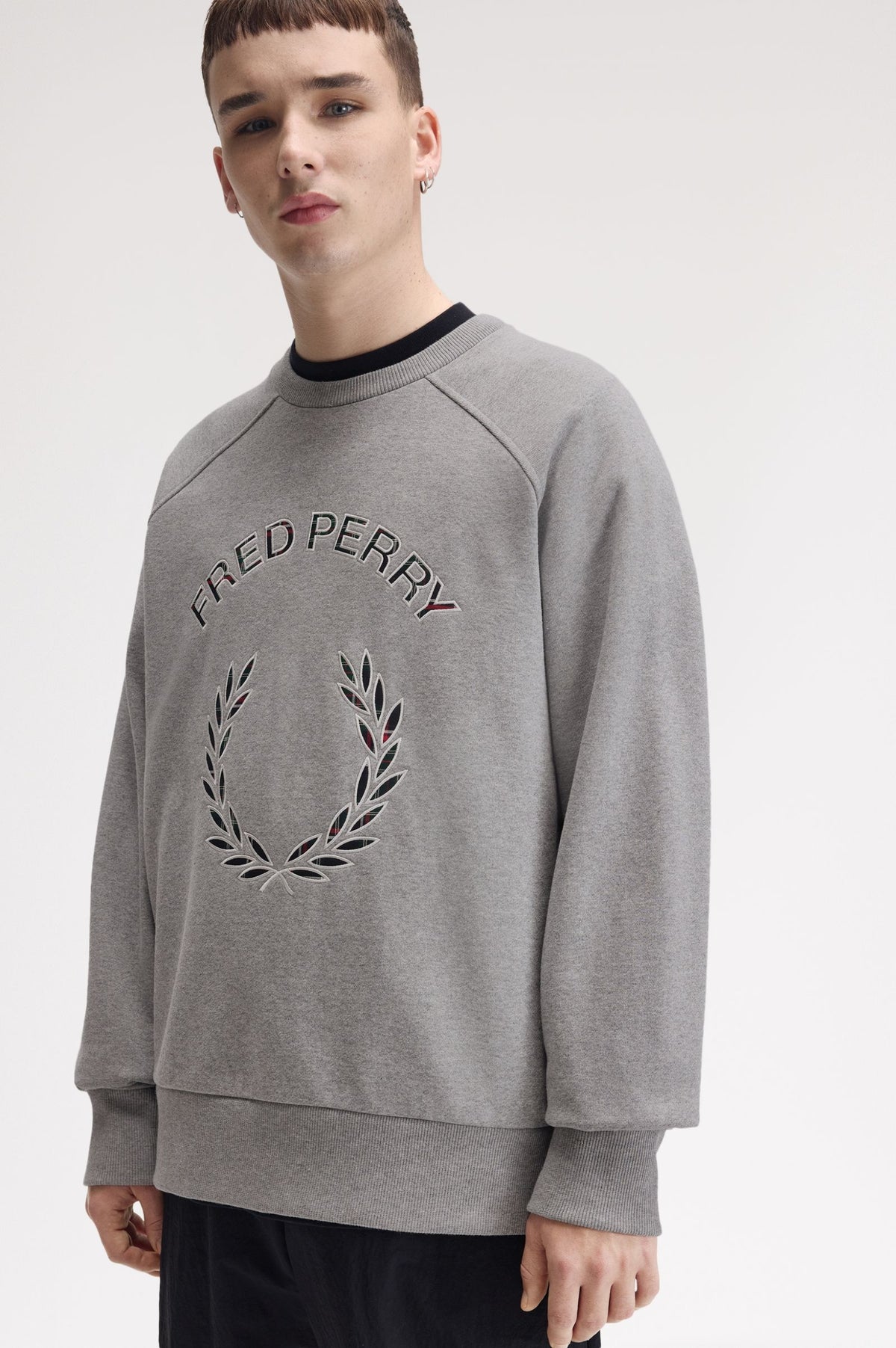 SUDADERA FRED PERRY TARTÁN