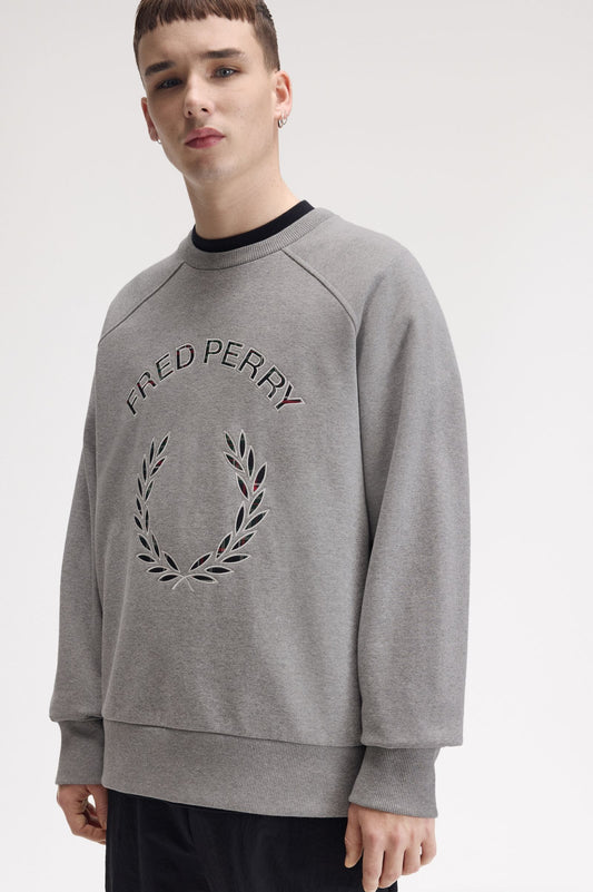 SUDADERA FRED PERRY TARTÁN