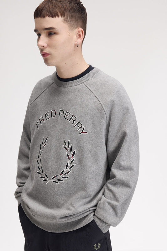 SUDADERA FRED PERRY TARTÁN