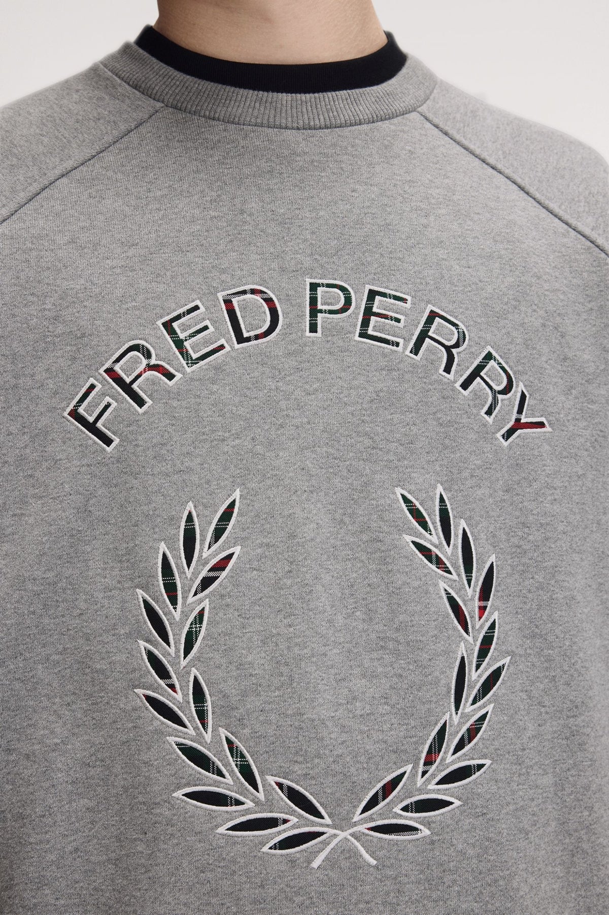 SUDADERA FRED PERRY TARTÁN