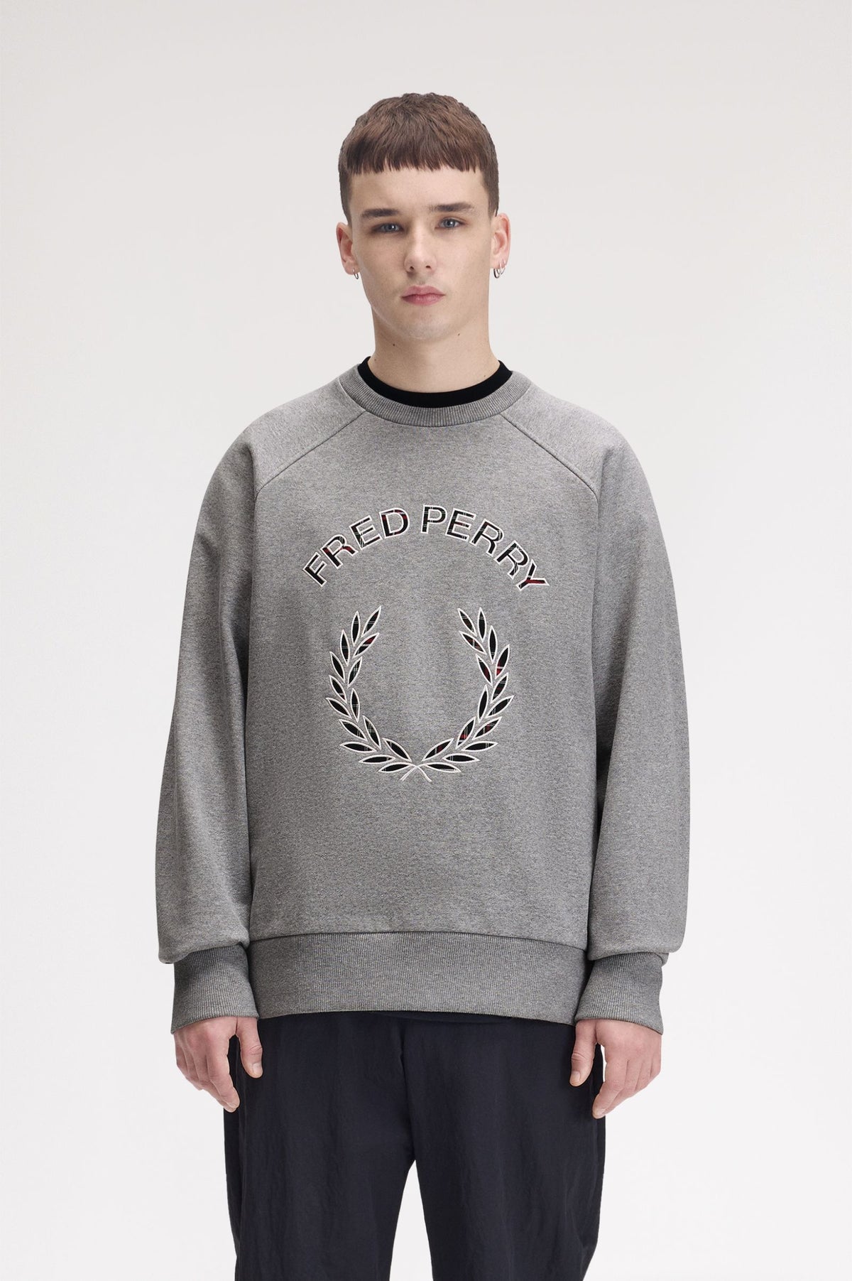 SUDADERA FRED PERRY TARTÁN