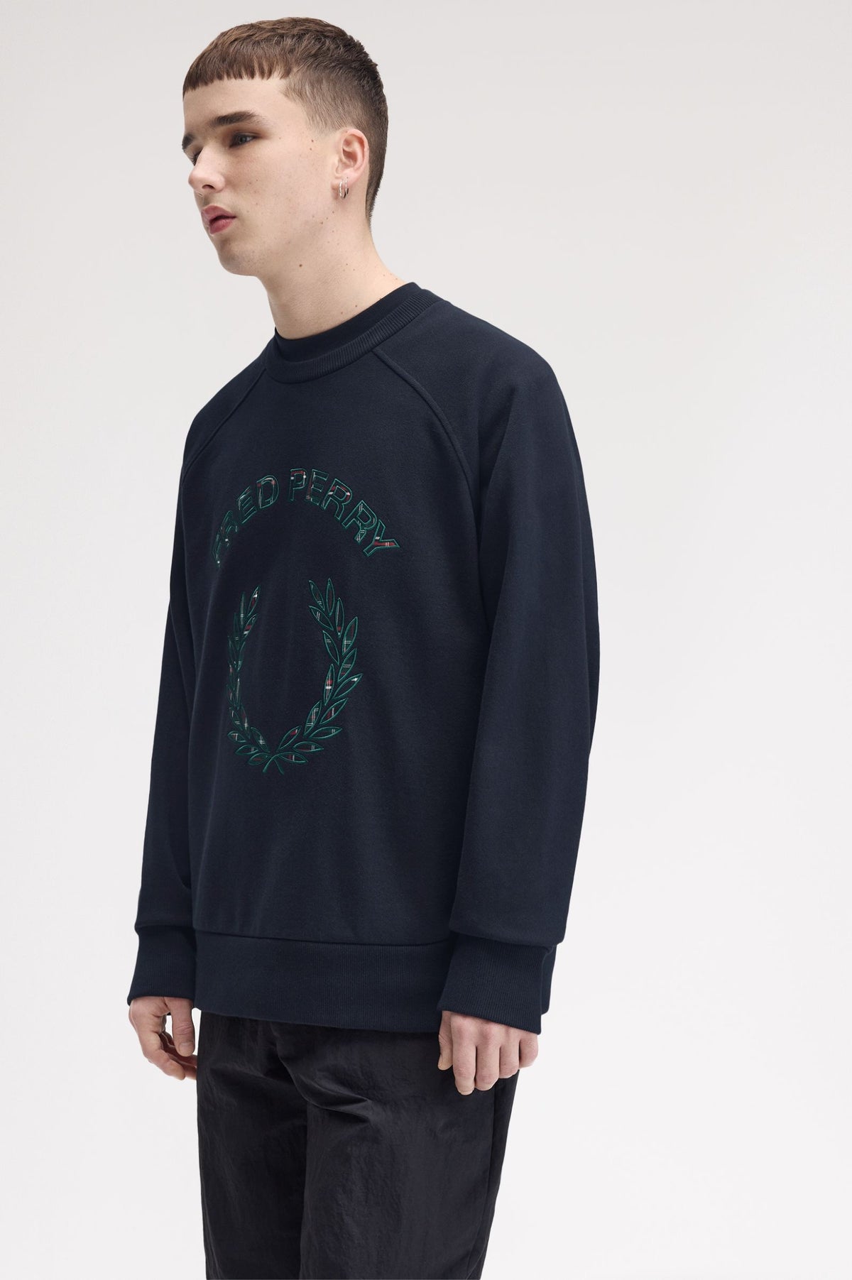 SUDADERA FRED PERRY TARTÁN