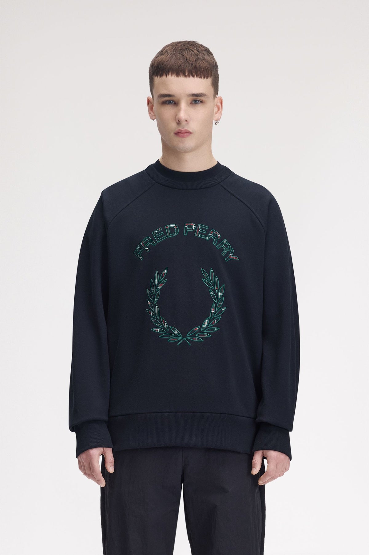 SUDADERA FRED PERRY TARTÁN