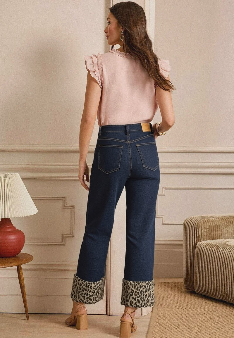 JEANS BAJO LEOPARDO