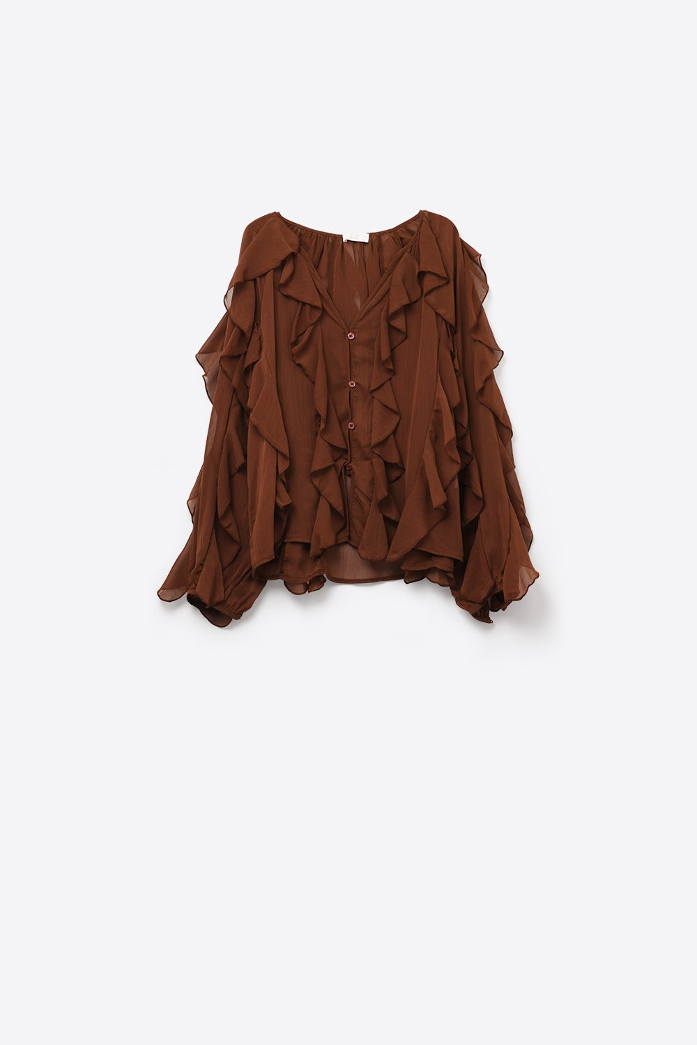 BLUSA GASA VOLANTES