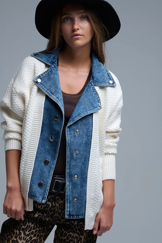 CARDIGAN VAQUERO