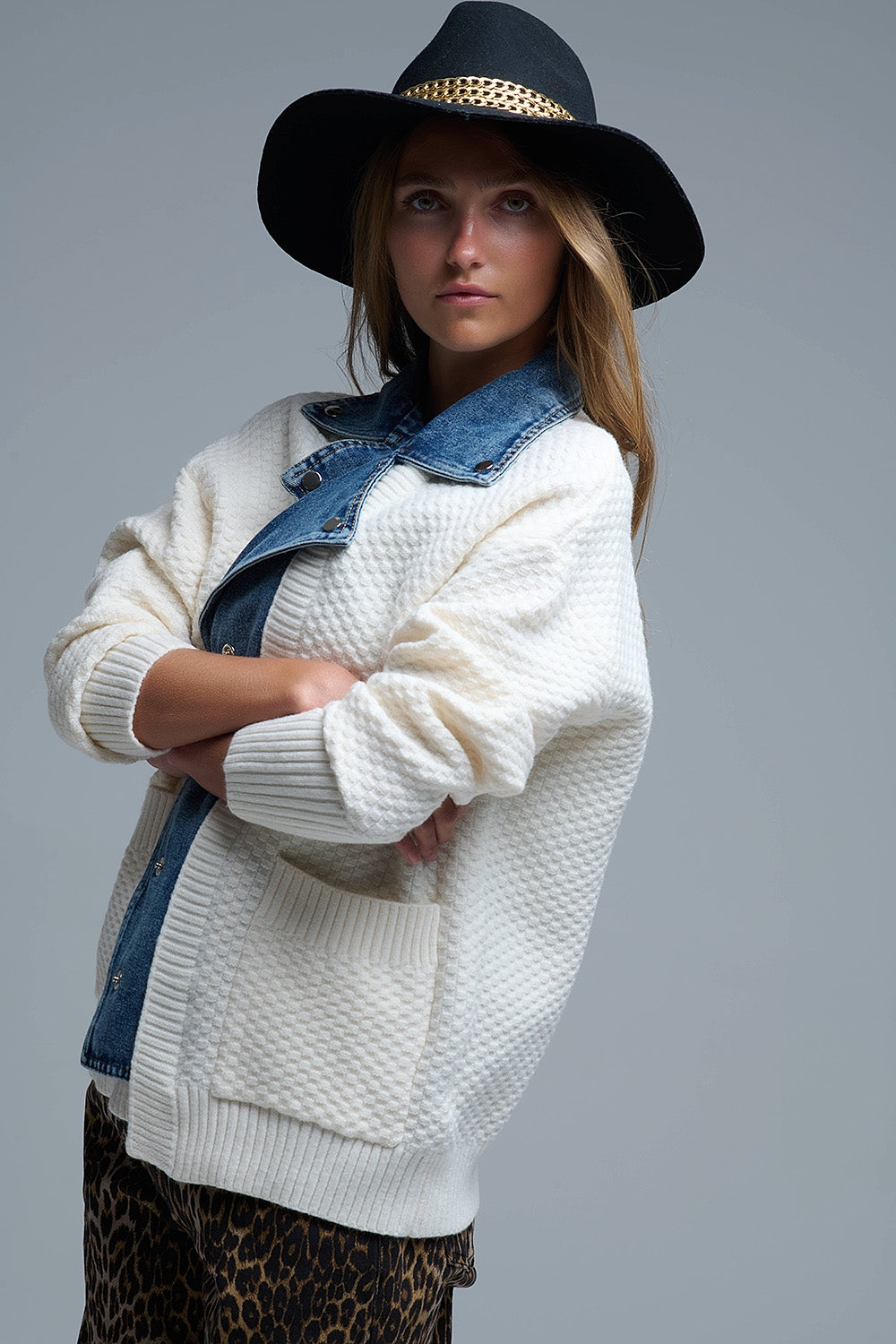 CARDIGAN VAQUERO
