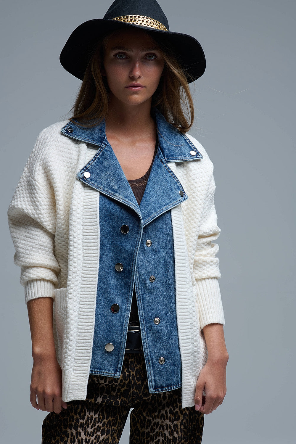 CARDIGAN VAQUERO