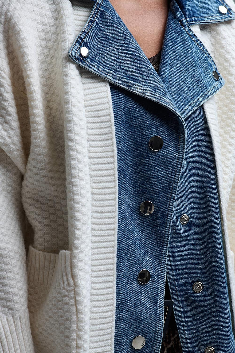 CARDIGAN VAQUERO