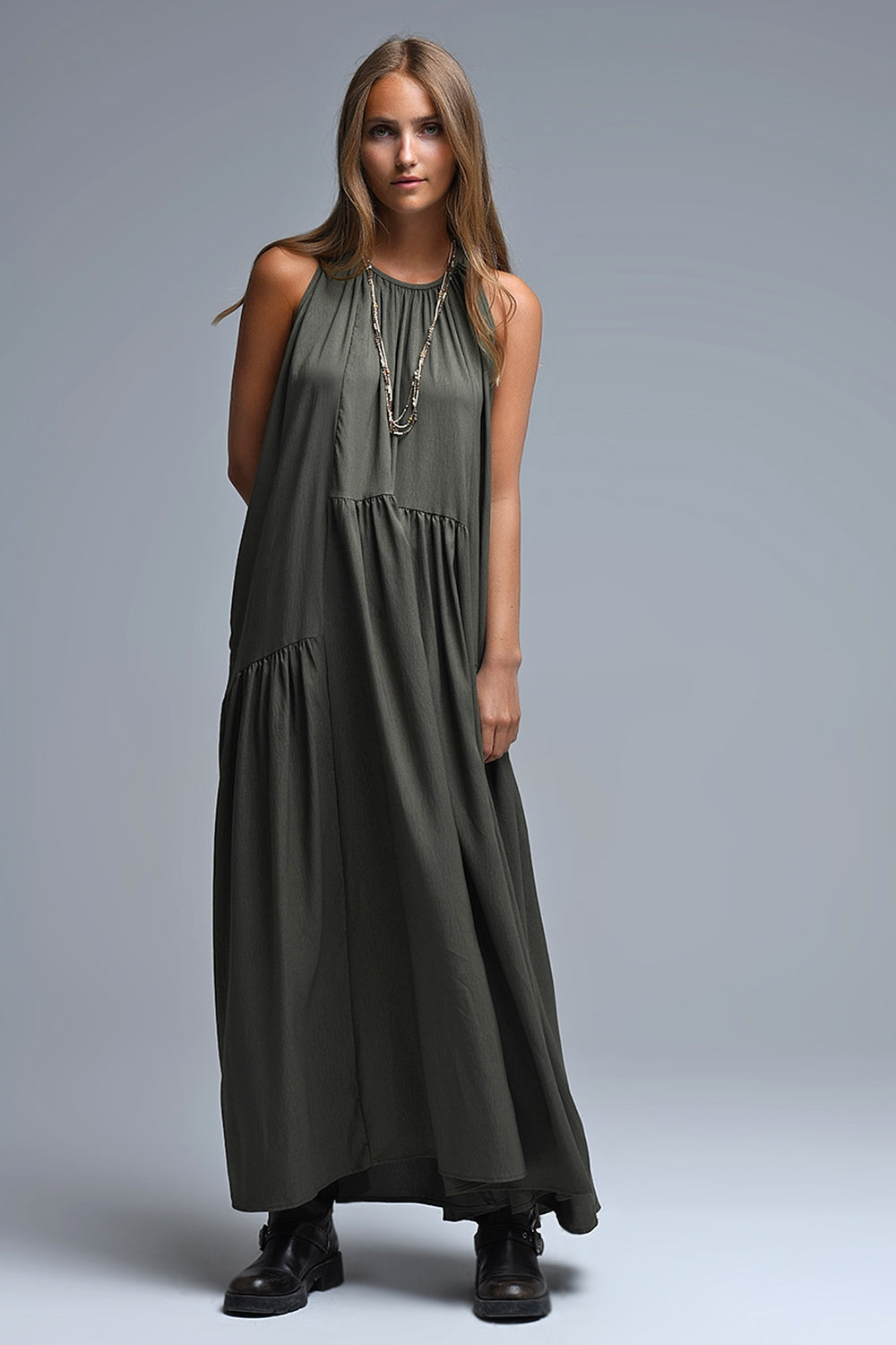 MAXI VESTIDO KAKI