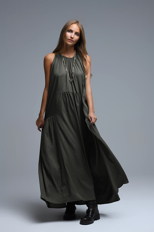 MAXI VESTIDO KAKI